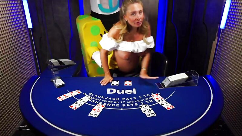 Pregnant Bonnie Blue Gets Fucked While Dealing Cards at the Casino