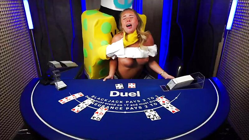 Pregnant Bonnie Blue Gets Fucked While Dealing Cards at the Casino