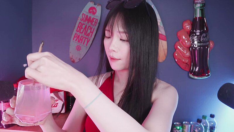 [ASMR]nara_나라 - 18 June 2026 - Refreshing Carbonated Drink Sounds That Cool Your Ears