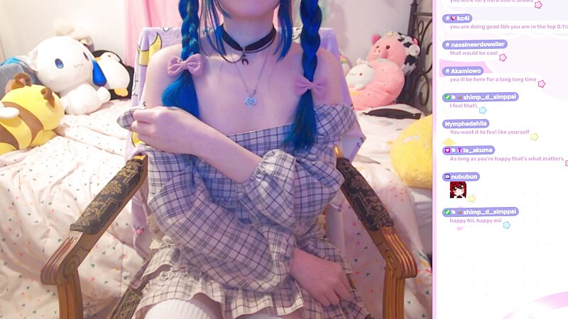 LittleNiiVT ASMR - Areola Nip Slip on Twitch Livestream
