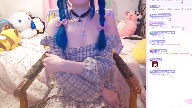 LittleNiiVT ASMR - Areola Nip Slip on Twitch Livestream