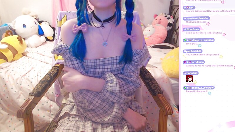 LittleNiiVT ASMR - Areola Nip Slip on Twitch Livestream
