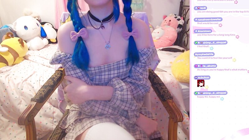 LittleNiiVT ASMR - Areola Nip Slip on Twitch Livestream