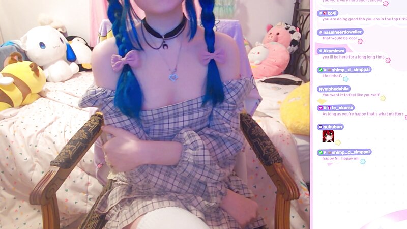 LittleNiiVT ASMR - Areola Nip Slip on Twitch Livestream