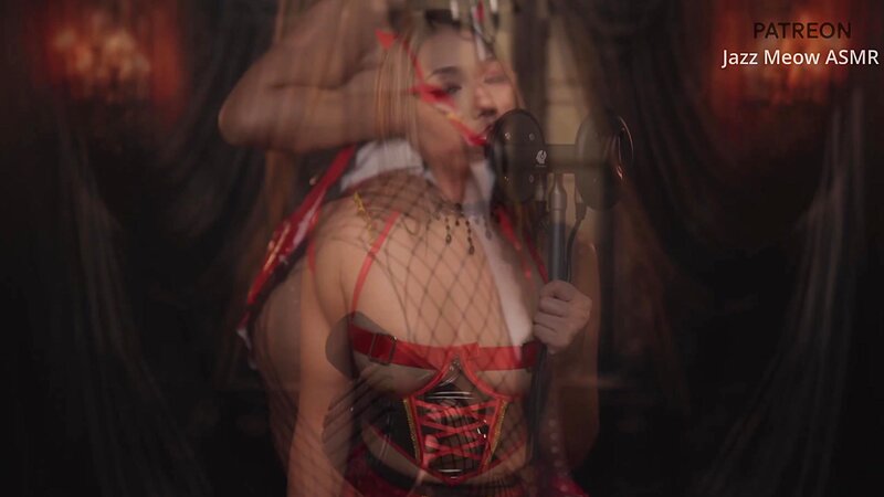Jazz Meow ASMR - The Devil’s Temptation Ear Licking & Kisses That Won’t Let You Sleep (CLEAN)