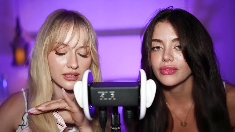 Emily Black x Lena Polanski - Teaching My Friend ASMR For The First Time + COUNTDOWN