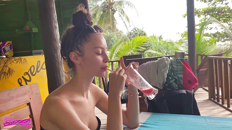 Solazola - Sucks Her Man While On A Vacation