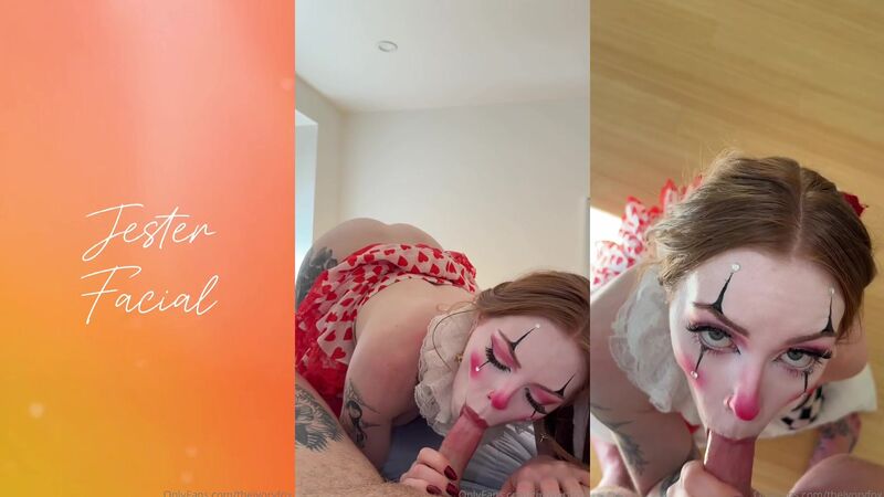 Ivory Fox - Gives A Sloppy Head As A Clown