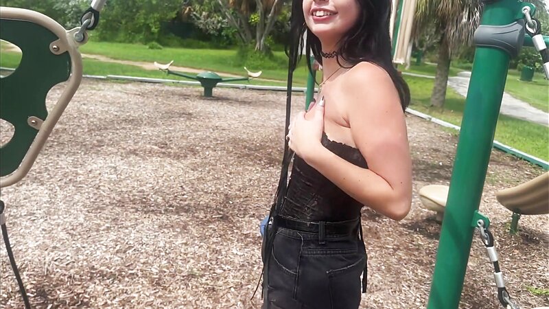 Goth Girl Asteria Jade Enjoys A Risky Sex At A Public Restroom With Scott Stark