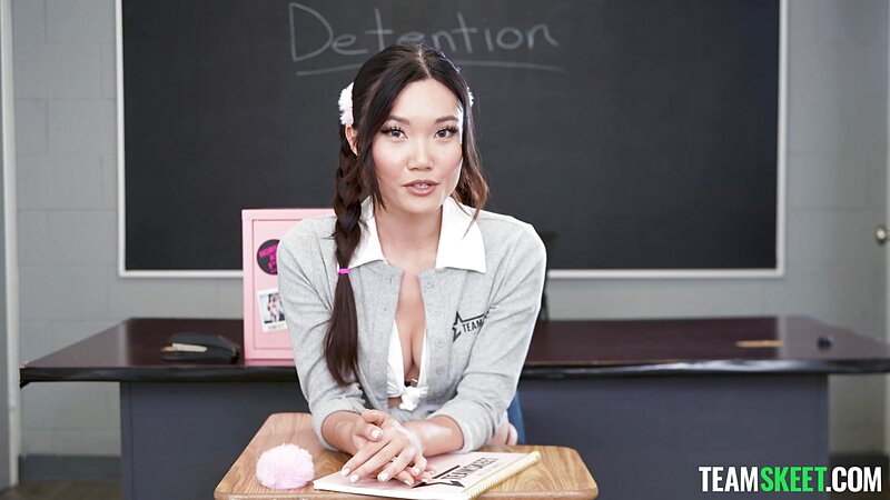 Schoolgirl Lucy Mochi Gets Her Pussy Drilled