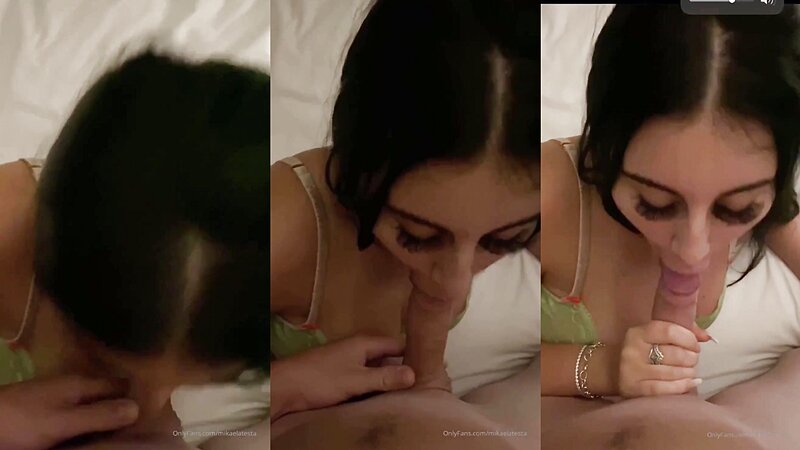 Mikaela Testa Sloppy Blowjob