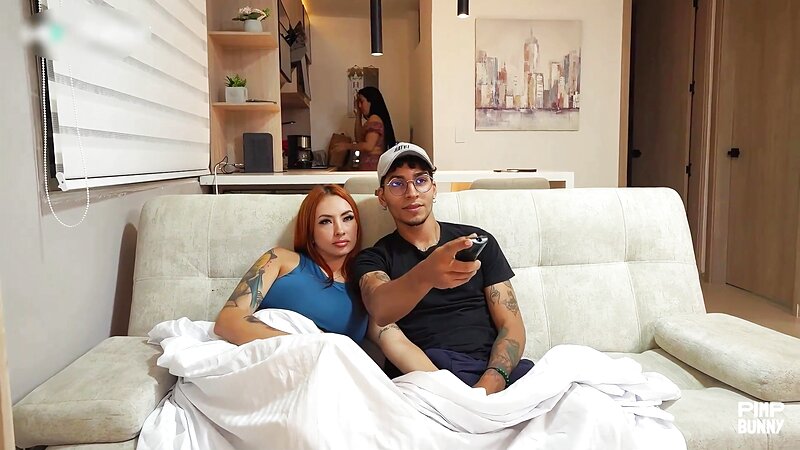 Threesome With My Boyfriend And His Stepmother After I Find Her Sucking His Cock