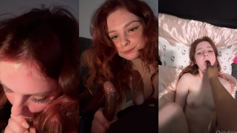 Cute Redhead Scvua Gives A Sloppy Blowjob Then Gets Fucked