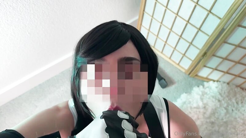 Hime Tsu - Tifa Lockhart Cosplay Cock Worship