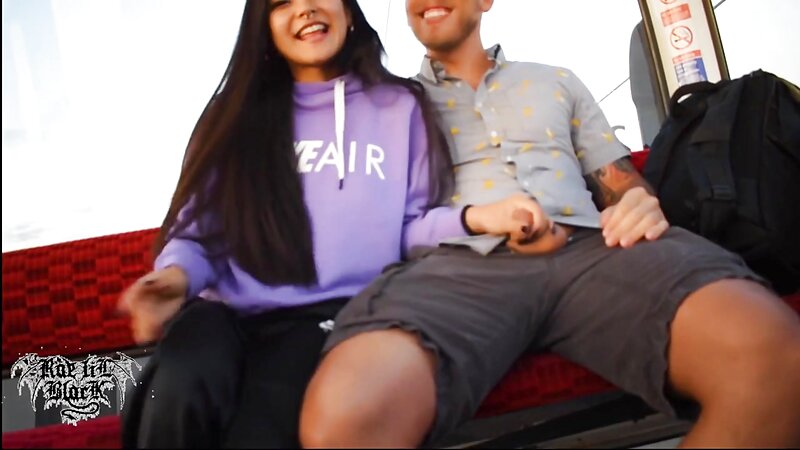 Rae Lil Black - Public Blowjob in the Cable Car