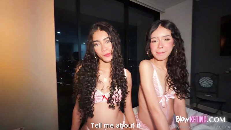 SkinnyCurly & Lilibaby18 - Hard Rough Threesome