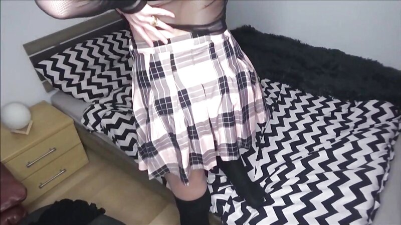 Peas & Pies Lesbian School Girls Touching and Teasing
