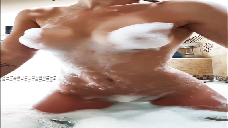 Rachel Cook Relaxing in a Bathtub