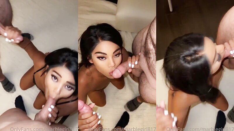 Sophie Vanmeter Sucking Two Cocks and Blowjob