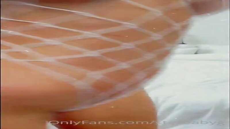 Stefanie Knight Teasing in Fishnet Lingerie
