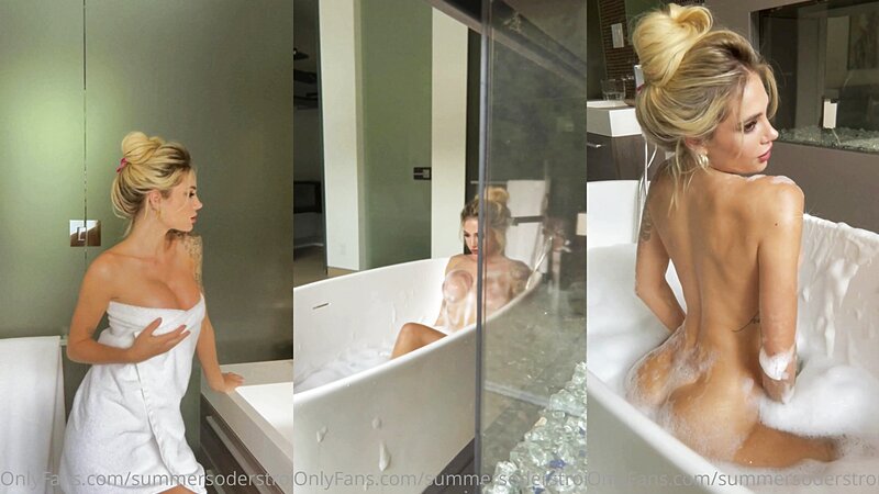 Summer Soderstrom Nude in Bathtub