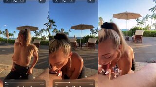 Therealbrittfit Public Blowjob Cum On Tits Video Leaked