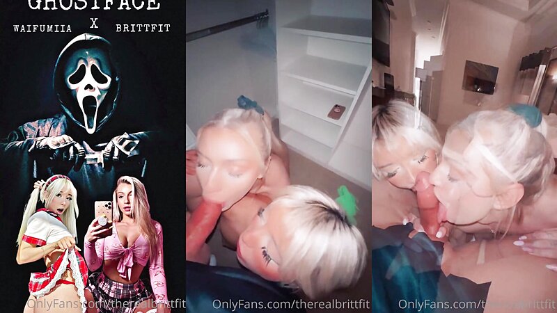 Therealbrittfit and Waifumiia Halloween Sex Tape