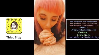 ThiccBitty Snapchat Blowjob Fuck to Neighbour Porn Video Leaked