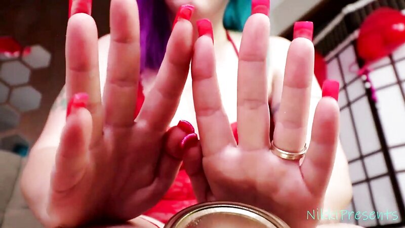 Valentines ASMR Nails Tapping and Relaxing