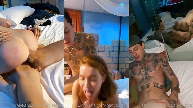 Zoey Luna Threesome Fucking with Two Cocks