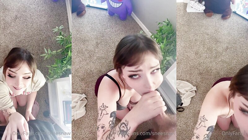 Sneesnaw Sloppy Blowjob and POV Fun