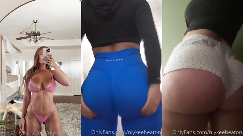 Niykee Heaton Hot Stripteasing in Nude