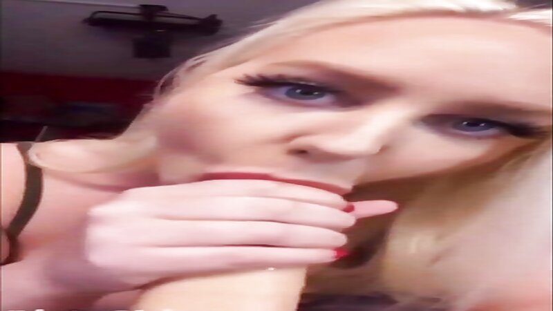 Tara Babcock Sucking a Dildo Blowjob
