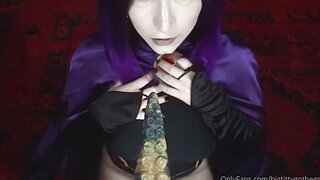 Bigtittygothegg Raven Tentacle Dildo Riding Porn Video
