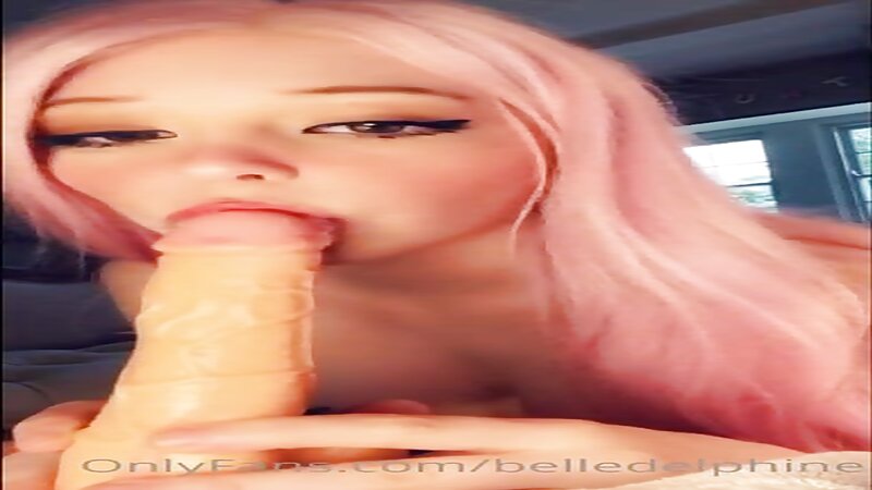 Belle Delphine Sloppy Blowjob and Dildo Fun