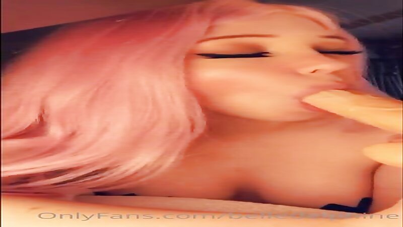 Belle Delphine Sloppy Blowjob and Dildo Fun