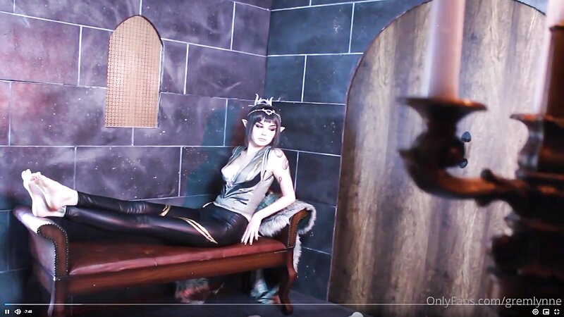 Gremlynne Nude Riding a Dildo
