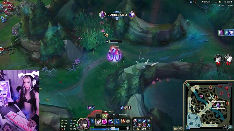 Alyri Hot League Of Legends Stripteasing