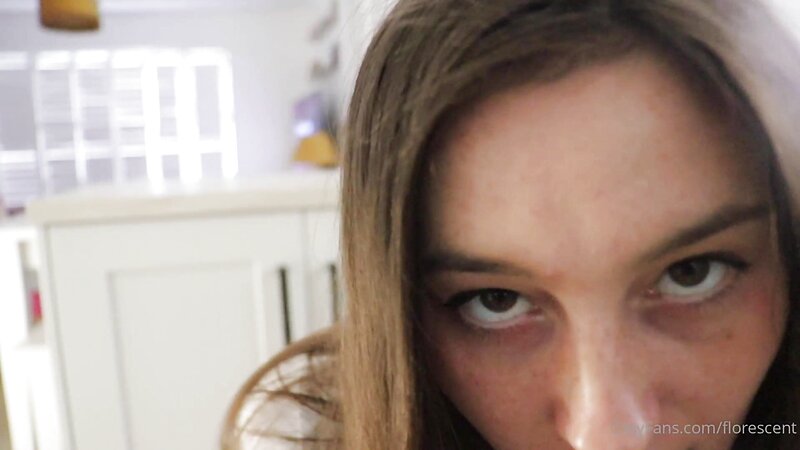 Florescent Explicitly Eating on Kitchen Counter