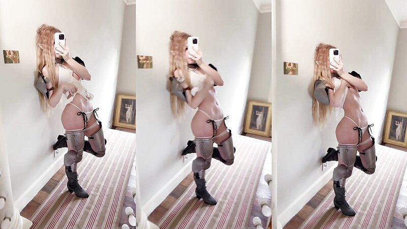 Belle Delphine Sexy Elf Warrior Cosplay Photo Set