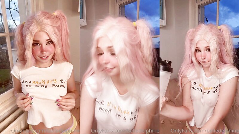 Belle Delphine Wet and Naughty in a T-Shirt