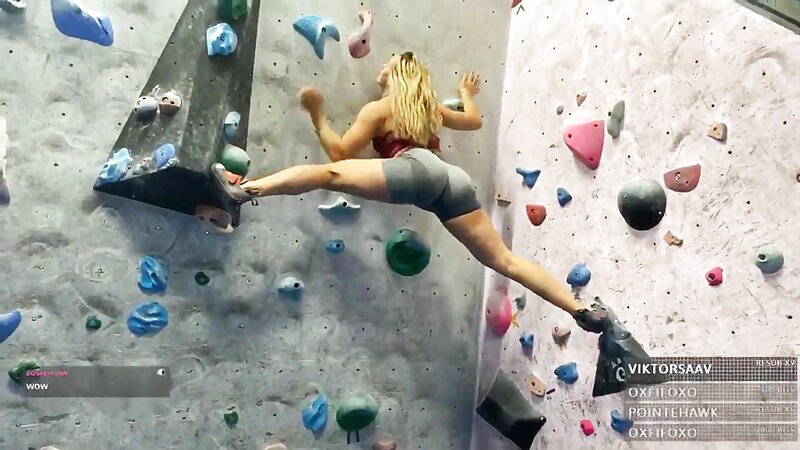 Ajvie Sexy Ass Tease while Rock Climbing