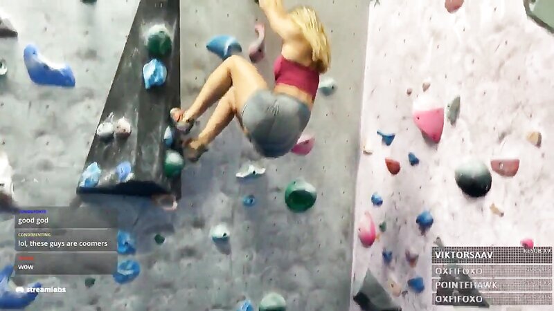 Ajvie Sexy Ass Tease while Rock Climbing